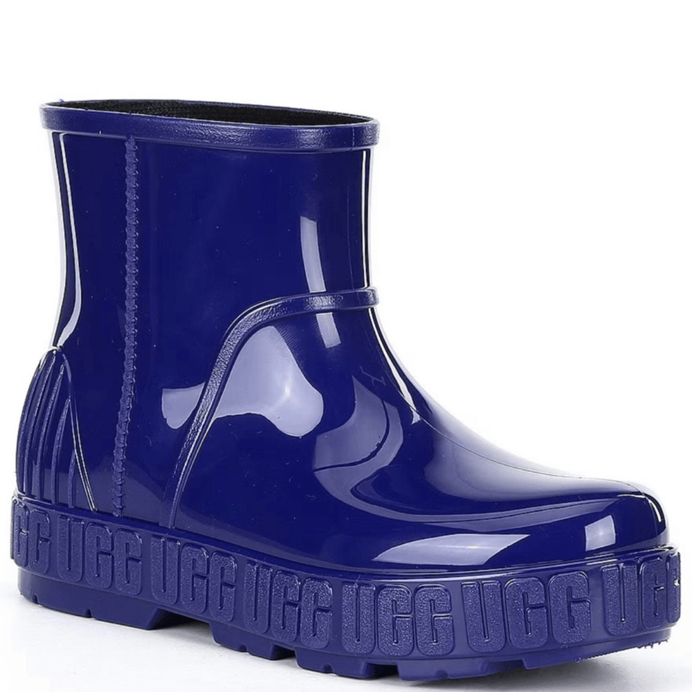 Ugg Dritzlita Glossy Navy Blue Waterproof Rain Boots Women’s 7 NEW